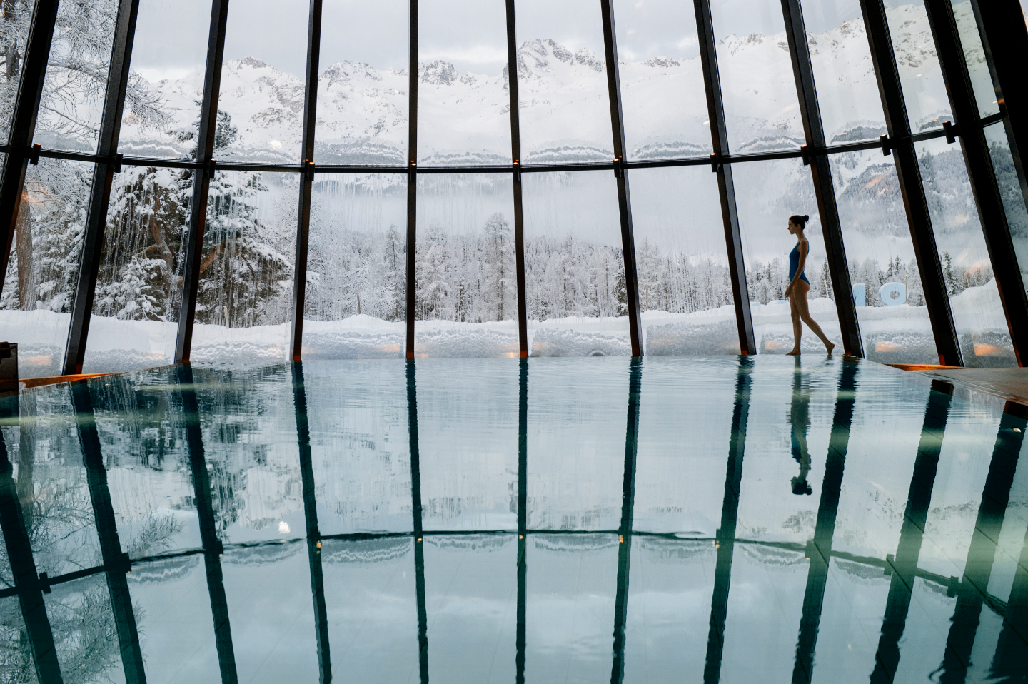 Grand Hotel Kronenhof Pontresina view