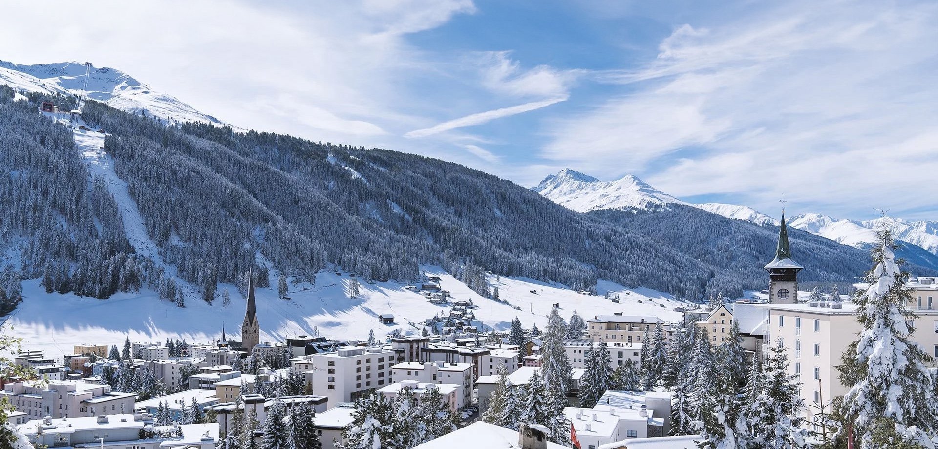Hotel AlpenGold Davos view
